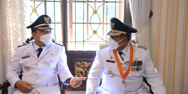Regent Alfedri and Deputy Regent Husni Merza Inaugurated Gubri Syamsuar