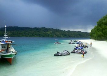 Peucang Island Beach, a Beautiful Tropical Island