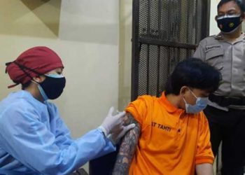 Cegah Penularan Covid-19, 1.504 Napi di Lapas Kelas IIA Pekanbaru Divaksin