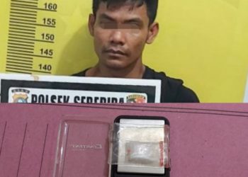 Hendak Kabur, Pengedar Sabu di Inhu Dilumpuhkan Polisi