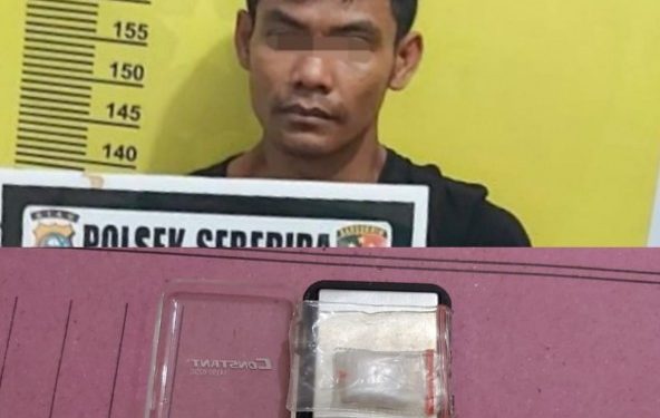 Hendak Kabur, Pengedar Sabu di Inhu Dilumpuhkan Polisi
