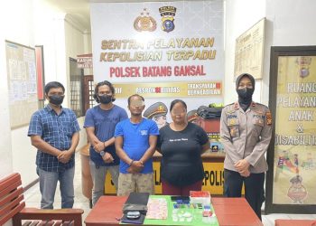 Polsek Batang Gansal Inhu Bekuk Pasangan Pengedar Sabu dan Kumpul Kebo