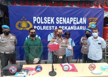 Polsek Senapelan Ringkus Sindikat Pencurian Sepeda Motor di Pekanbaru