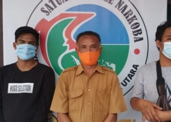 Polisi Ringkus 3 Pria Sedang Nyabu di Dalam Gubuk, Satu Pelaku Seorang Oknum PNS Tapanuli Utara