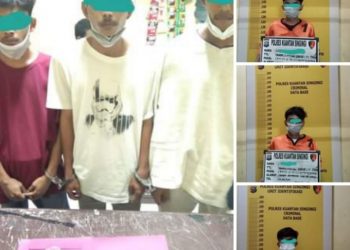 Tiga Pengedar Narkoba di Tangkap Satresnarkoba Polres Kuansing