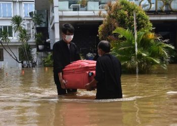 banjir Kemang Jakarta/Antara