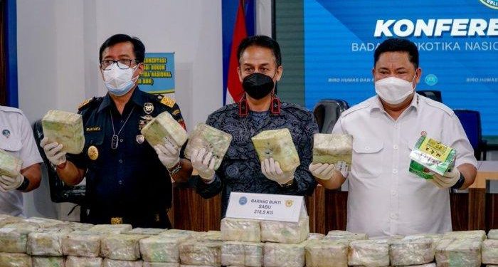Bea Cukai-BNN gagalkan Penyelundupan 218,8 Kilogram Sabu Jaringan Aceh