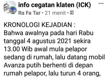 Dengan Modus Servis Kompor, Komplotan Maling Bergentayangan di Klaten