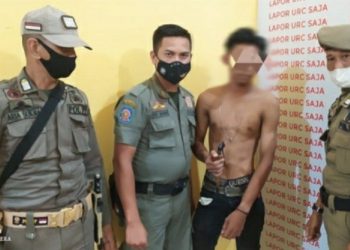 Sedang Minum Tuak dan Oplosan Sejumlah Pemuda Diamankan Sapol PP Inhil