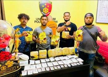 Polisi Gagalkan Peredaran 13 Kg  Sabu di Pekanbaru