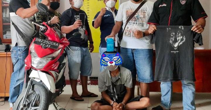 Aksinya Terekam CCTV, Maling Handphone Ini Digulung Reskrim Polsek Mandau