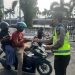 Hari Pertama Operasi Patuh Lancang Kuning di Pekanbaru, Satlantas Sosialisasi Prokes di Tempat Keramaian