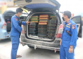 Ditpolair Korpolairud Baharkam Polri Gagalkan Perdagangan Ribuan Burung Kacer di Sungai Apit