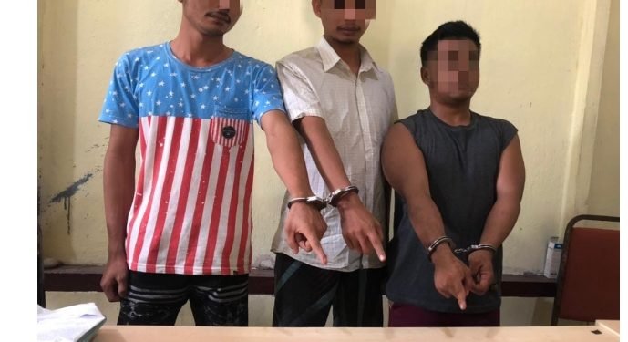 3 Pengedar Sabu Ditangkap Polsek Kampar di Desa Padang Mutung