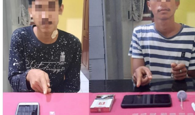 Resnarkoba Polres Kampar Tangkap 2 Pengedar Sabu, 14 Narkotika Jenis Sabu Berhasil Diamankan