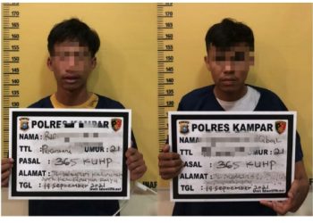 Dua Pelaku Jambret Berhasil Diringkus Satreskrim Polres Kampar