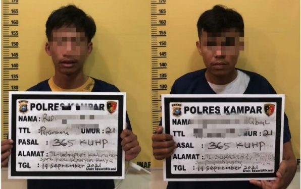 Dua Pelaku Jambret Berhasil Diringkus Satreskrim Polres Kampar