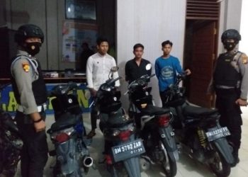 Bubarkan Ajang Balap Liar, Tim TEMBAK Polres Kampar Amankan 6 Unit Sepeda Motor dan Pelaku