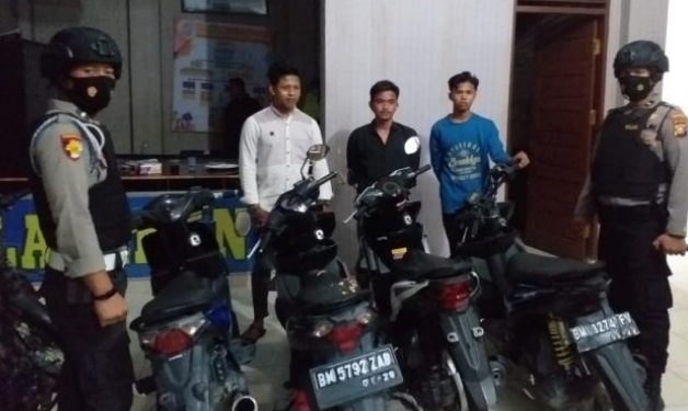 Bubarkan Ajang Balap Liar, Tim TEMBAK Polres Kampar Amankan 6 Unit Sepeda Motor dan Pelaku
