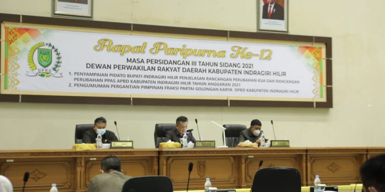 Rapat Paripurna DPRD Inhil