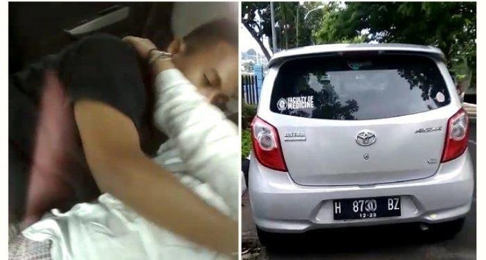 Mobil ‘Bergoyang’ Kepergok di Semarang, Beradu Mesra di Kursi Depan