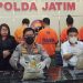 Polda Jatim Bongkar Sindikat Sabu Internasional dan Amankan Empat Pleaku serta 4 Kg Narkotika