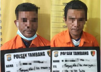 2 Orang Pelaku Pengeroyokan dan Penganiayaan Ditangkan Polsek Tambang Amankan