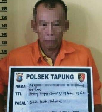 Belum Kapok, Sudah Dipenjara 9 Tahun Kekek ini Kembali Lakukan Pengucuran Sawit di Tapung