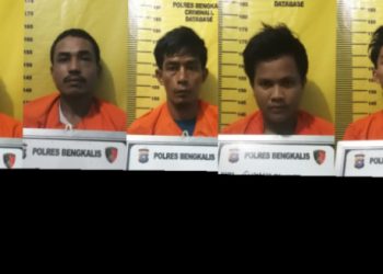 Polres Bengaklis Ringkus Komplotan Pengedar Narkoba Jenis Sabu