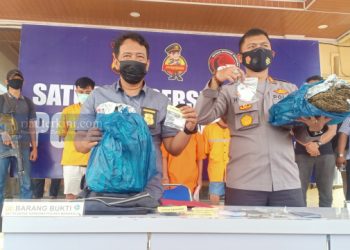 Dua Pelaku Pengedar Sabu dan Ganja 2 kg Diringkus Polres Bengkalis
