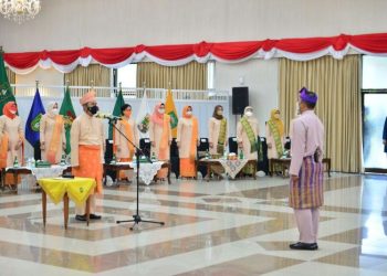 Saat peringatan HUT Riau