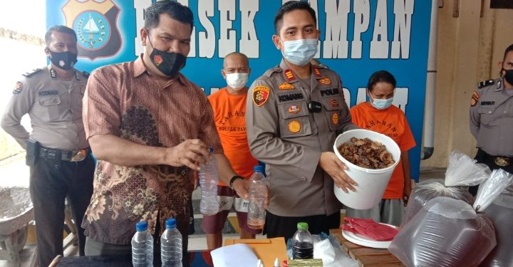 Produksi dan Jual Madu Palsu, Empat Pelaku Digulung Polsek Tampan