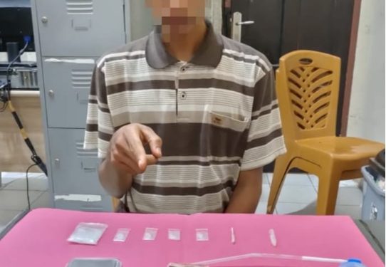 Resnarkoba Polres Kampar dan Polresta Pekanbaru, Ungkap Kasus Narkoba di Desa Tarai Bangun