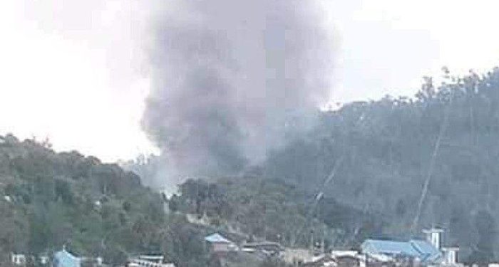 Usai Kontak Tembak dengan Aparat, KKB Bakar Kantor Airnav di Sugapa Intan Jaya