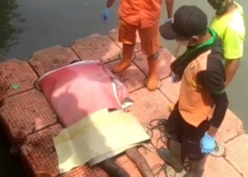 Sesosok Mayat Laki-Laki Ditemukan Mengambang di Kali BKT, Diduga Korban Kekerasan