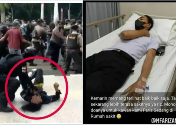 Mahasiswa yang di Smackdown Polisi Dilarikan ke RS