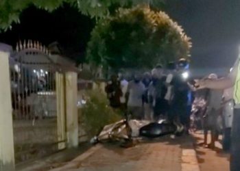 Laka Tunggal, Pemotor Tewas Tabrak Pagar Gereja di Jayapura