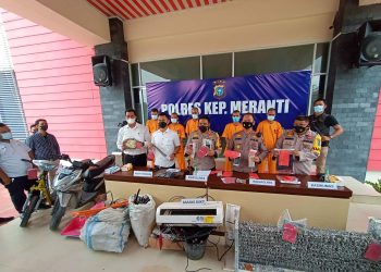 Polres Meranti Gulung Komplotan Pencuri Spesialis Curat yang Meresahkan Warga