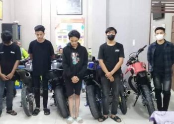 Sejumlah Remaja Pelaku Balap Liar Ditangkap Tim Tembak Polres Kampar