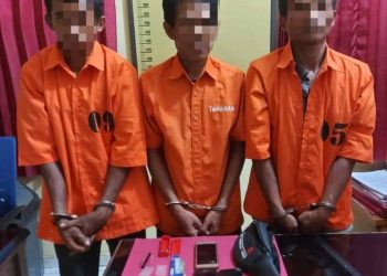 Polsek Tapung Hulu Tangkap 3 Pelaku Narkoba di Desa Talang Danto