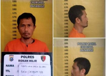 Curi Mobil di Balam Km 19, Residivis ini Diciduk Sat Reskrim Polres Rohil Dikediamannya