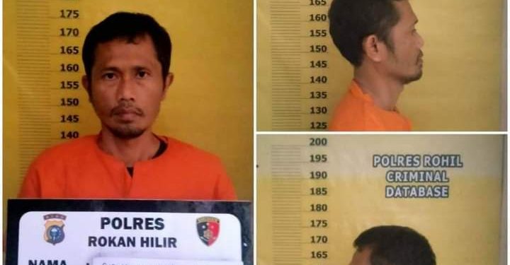 Curi Mobil di Balam Km 19, Residivis ini Diciduk Sat Reskrim Polres Rohil Dikediamannya