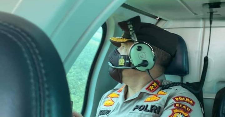 Kembali Lakukan Patroli Udara, Kapolda Riau Temukan Aktivitas Ilegal Logging di Kawasan Teluk Pulau