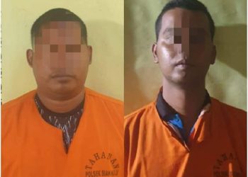Unit Reskrim Polsek Siak Hulu Tangkap Pelaku Pencurian Rantai Alat Berat dan Penadahnya