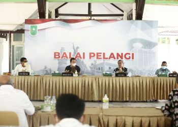 Gubri Syamsuar Pimpin Rakor Percepatan Pembangunan Insfratruktur di Provinsi Riau