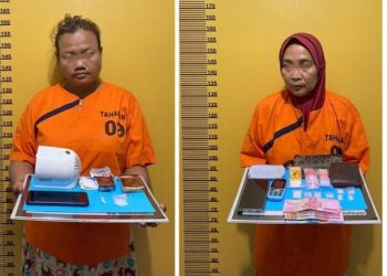 Dua Wanita Paruh Baya Pengedar Sabu di Belilas Diringkus Polres Inhu, Begini Kronologisnya