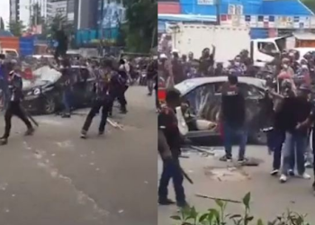 Brio yang Lewat Jadi Sasaran Amuk Bentrokan Ormas di Karawang