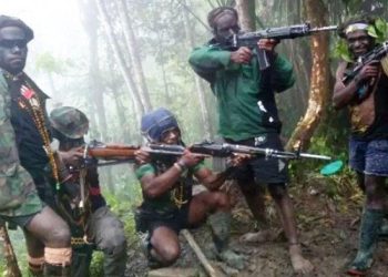 KKB Papua Ngamuk Bakar 2 Mobil, Dipukul Mundur Pasukan TNI-Polri