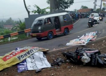 4 Anggota Rombongan Pengantin Tewas Akibat Tabrakan Beruntun di Sumedang