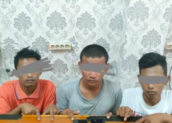 Transaksi di kandang Kambing, Tiga Pengedar Sabu Disergap Polres Siak